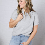 Mali Baby Tee Short Sleeve - Heather Grey