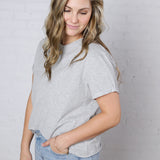 Mali Baby Tee Short Sleeve - Heather Grey