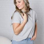 Mali Baby Tee Short Sleeve - Heather Grey