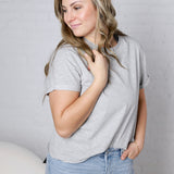 Mali Baby Tee Short Sleeve - Heather Grey