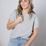 Mali Baby Tee Short Sleeve - Heather Grey