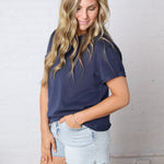 Mali Baby Tee Short Sleeve - Navy
