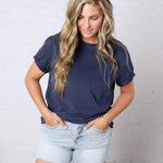Mali Baby Tee Short Sleeve - Navy