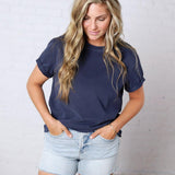 Mali Baby Tee Short Sleeve - Navy