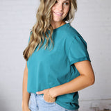 Mali Baby Tee Short Sleeve - Teal