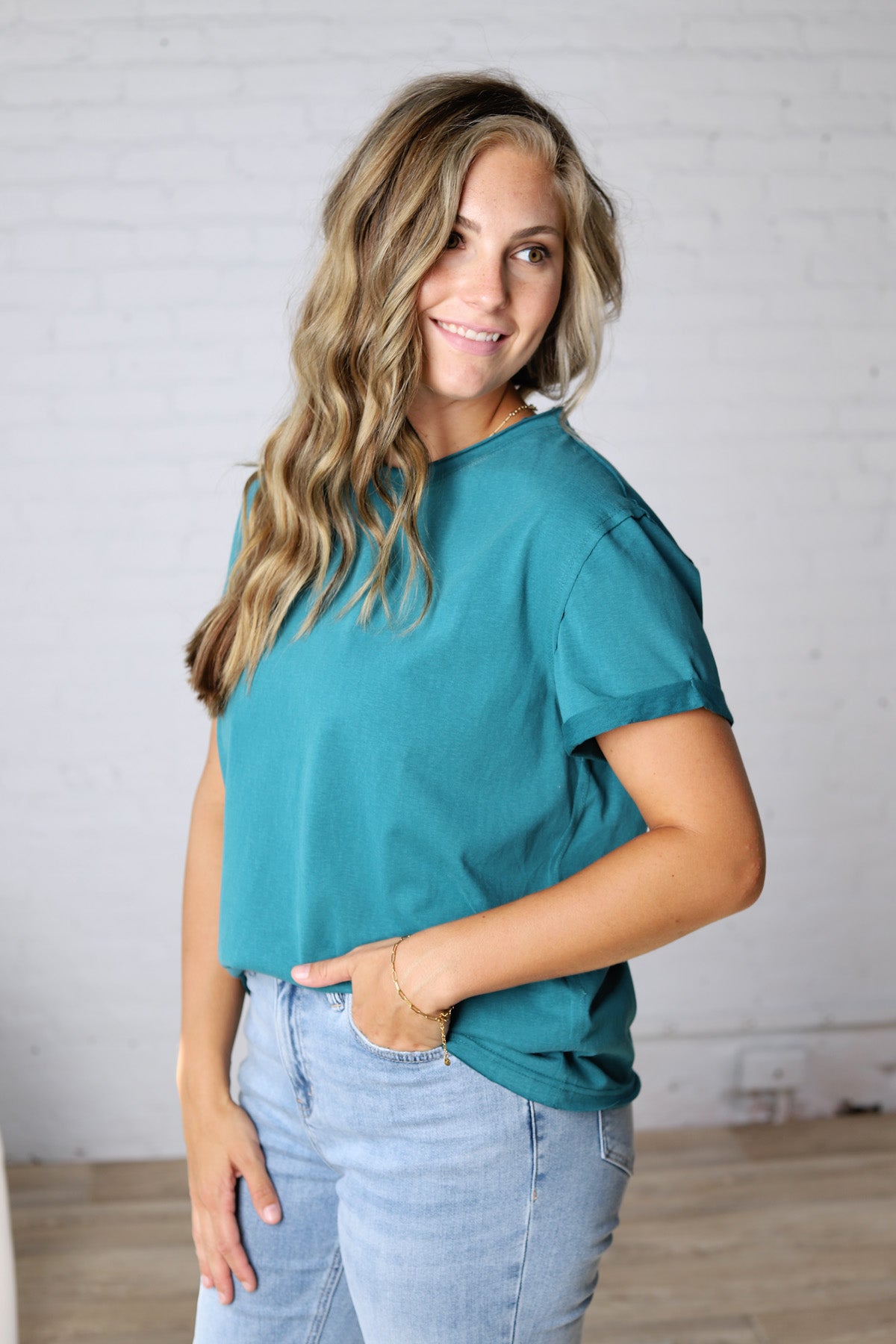 Mali Baby Tee Short Sleeve - Teal