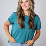 Mali Baby Tee Short Sleeve - Teal