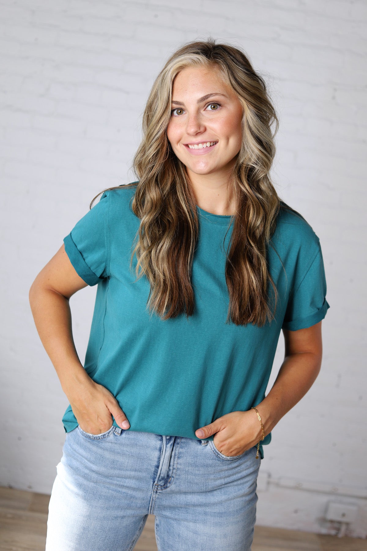 Mali Baby Tee Short Sleeve - Teal