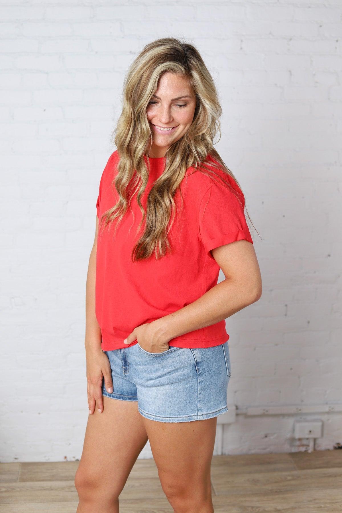 Mali Baby Tee Short Sleeve - Tomato