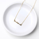 Mama Script Necklace - Gold - 18K Stainless Steel Tarnish Free
