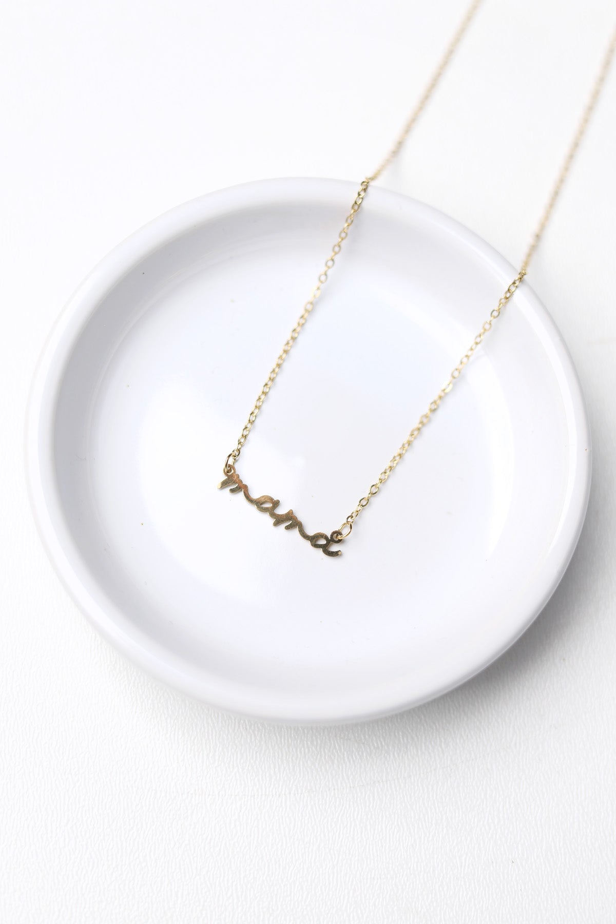 Mama Script Necklace - Gold - 18K Stainless Steel Tarnish Free