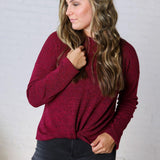 Maran Twist Bottom Top - Magenta/Black