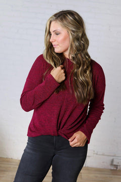 Maran Twist Bottom Top - Magenta/Black