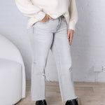 Maren Mid Rise Wide Leg - Arsenic