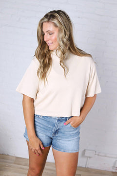 Marielle Soft Knit Top - Cream