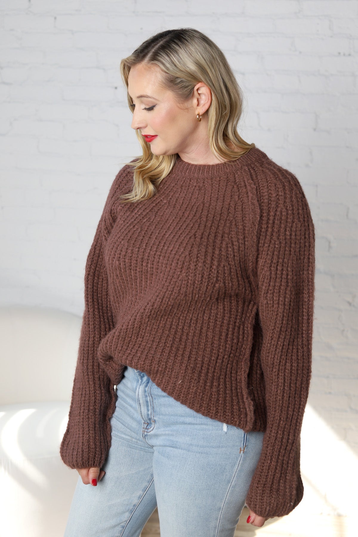 Marina Chunky Raglan Sleeve Pullover