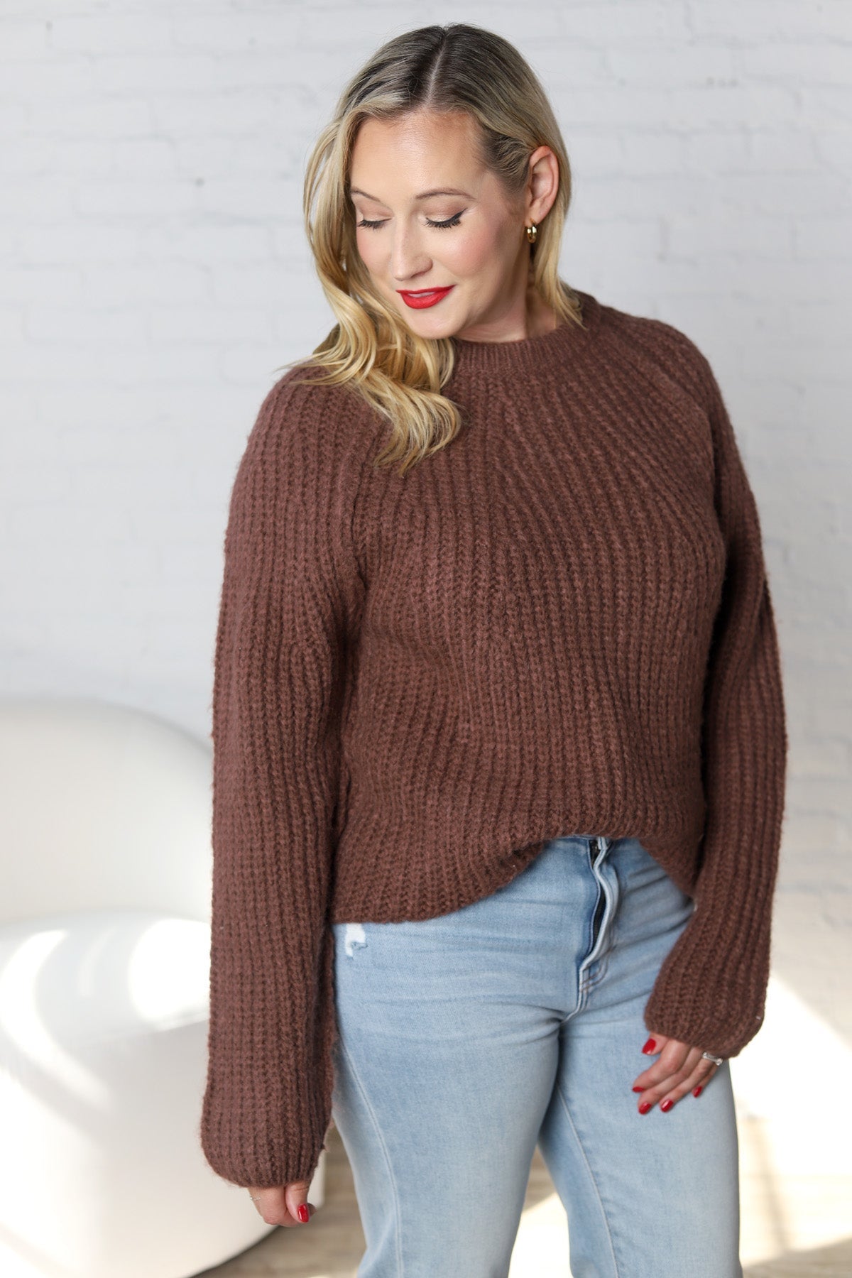 Marina Chunky Raglan Sleeve Pullover - FINAL SALE