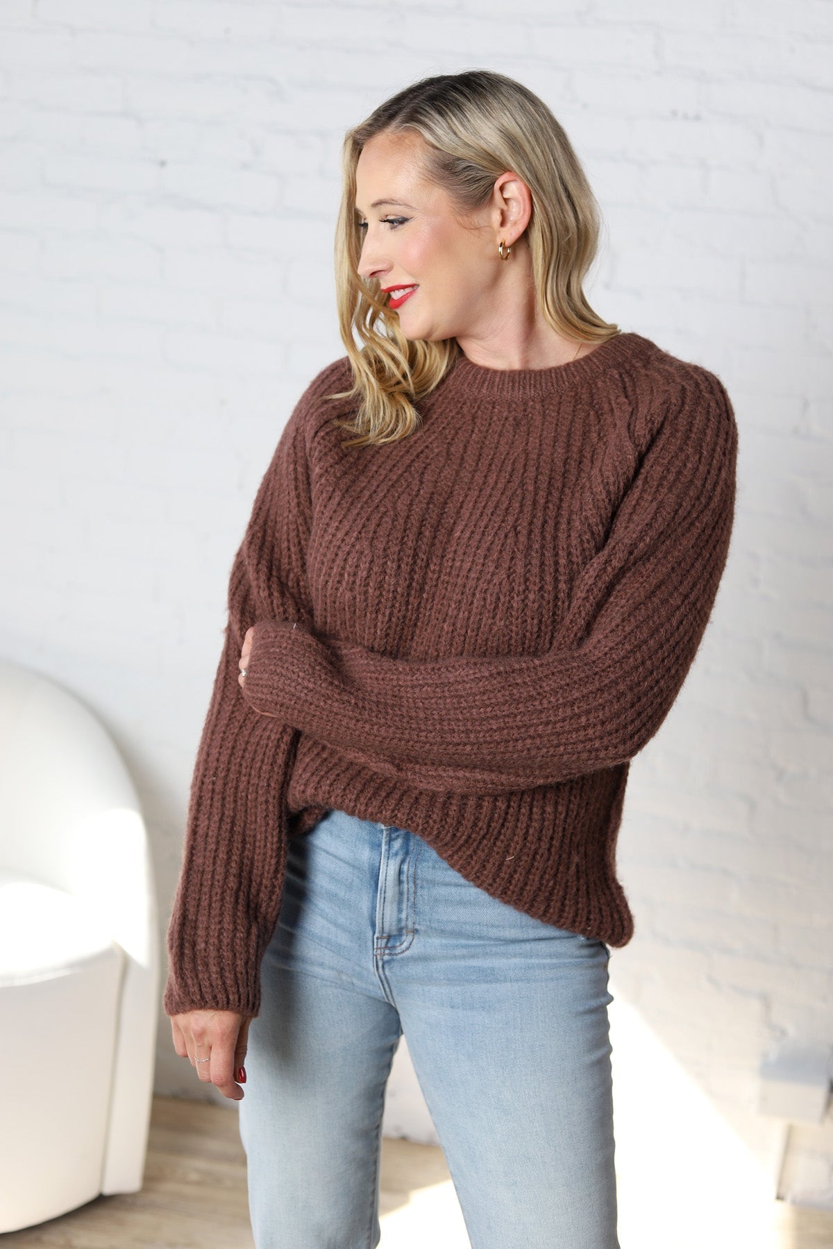 Marina Chunky Raglan Sleeve Pullover - FINAL SALE