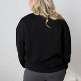 Maris Oversized Fleece Sweatshirt - Black