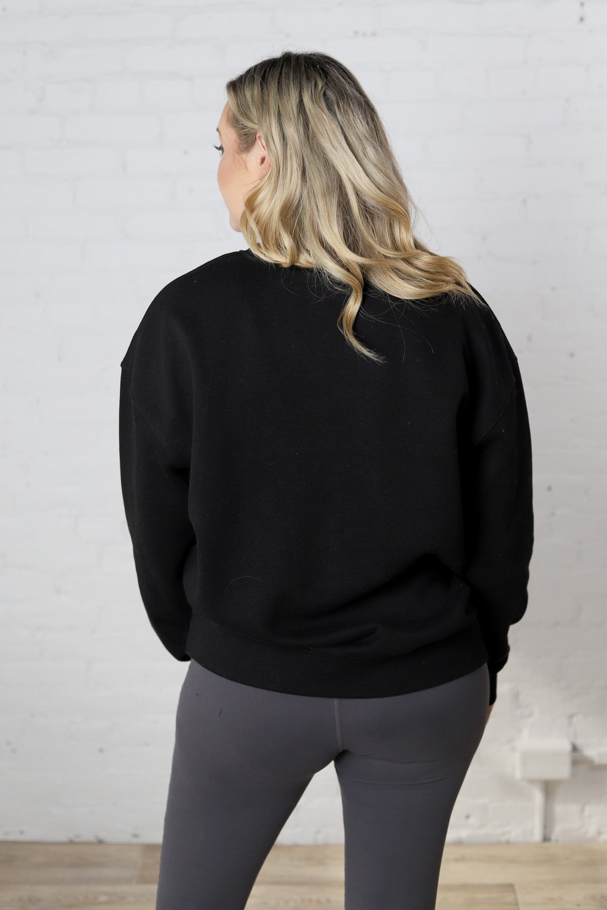 Maris Oversized Fleece Sweatshirt - Black - FINAL SALE