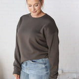 Maris Oversized Fleece Sweatshirt - Olive