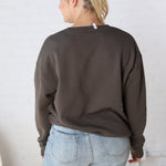 Maris Oversized Fleece Sweatshirt - Olive