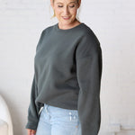 Maris Oversized Fleece Sweatshirt - Urban Grey