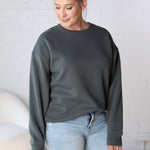 Maris Oversized Fleece Sweatshirt - Urban Grey