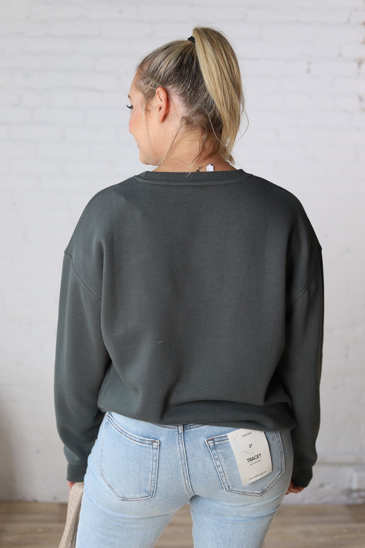 Maris Oversized Fleece Sweatshirt - Urban Grey