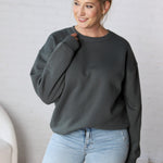 Maris Oversized Fleece Sweatshirt - Urban Grey