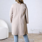 Marlowe Notched Lapel Coat - Oatmeal