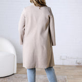 Marlowe Notched Lapel Coat - Oatmeal