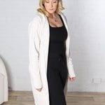 Marrin Hoodie Cardigan - Natural - FINAL SALE