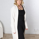 Marrin Hoodie Cardigan - Natural - FINAL SALE