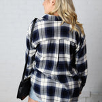 Maryn Ultra Soft Flannel - Navy