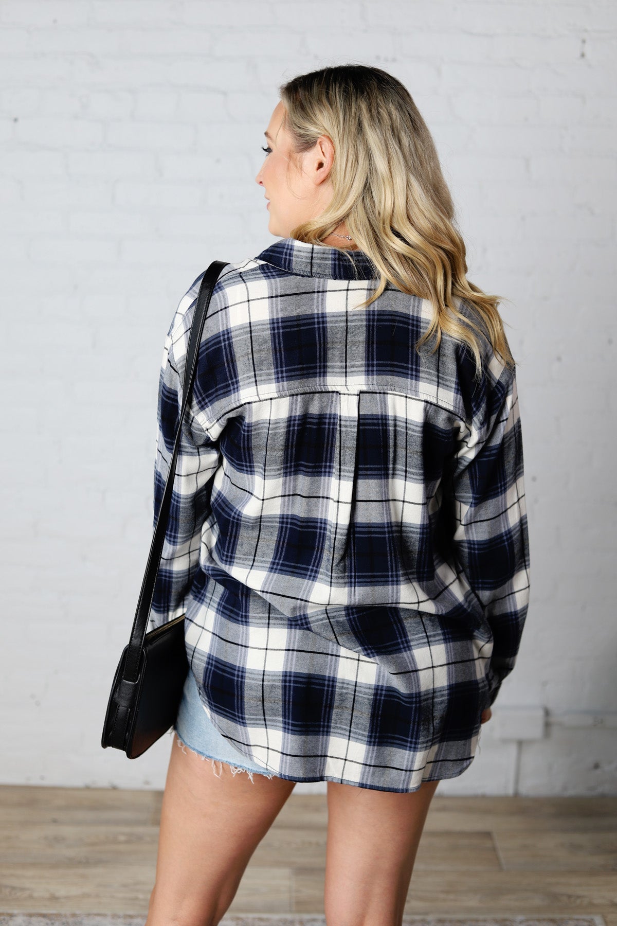 Maryn Ultra Soft Flannel - Navy