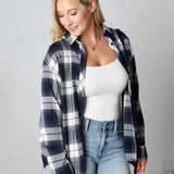 Maryn Ultra Soft Flannel - Navy