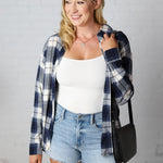 Maryn Ultra Soft Flannel - Navy