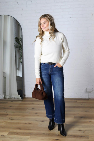 Maven Mock Neck Sweater - Ivory