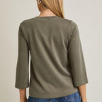 Mavi Round Neck Top - Olive