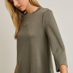 Mavi Round Neck Top - Olive