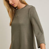 Mavi Round Neck Top - Olive