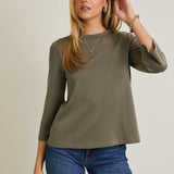 Mavi Round Neck Top - Olive