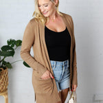 McCray Open Knit Cardigan - Barley