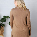 McCray Open Knit Cardigan - Barley