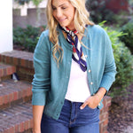 Meadow Floral Toile Scarf