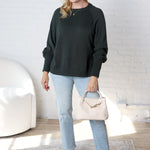 Melinda Knit Sweater - Hunter Green