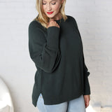 Melinda Knit Sweater - Hunter Green