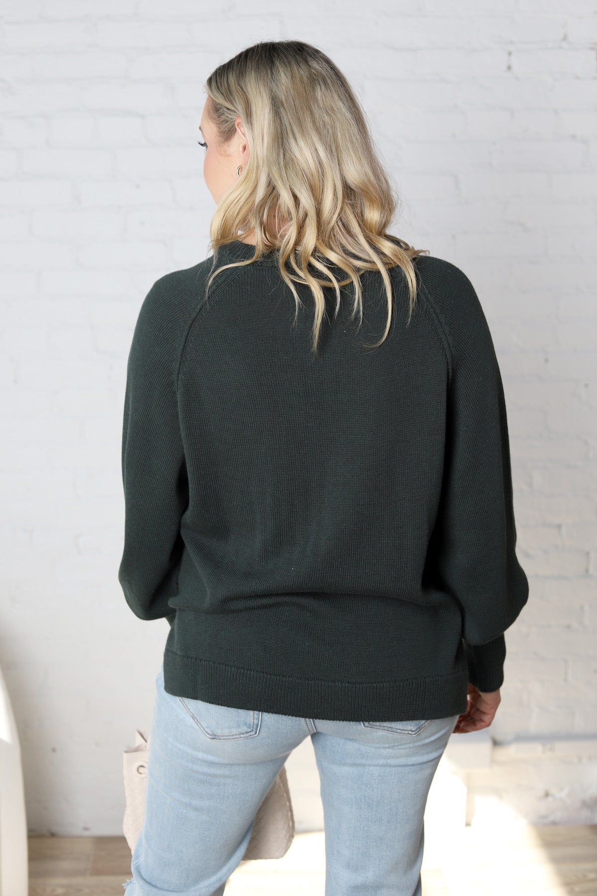 Melinda Knit Sweater - Hunter Green