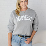 Midwest Graphic Fleece Sweatshirt - Athletic Heather